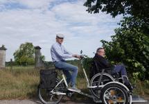 Fons De Bie en François Stessels testen de plateaufiets