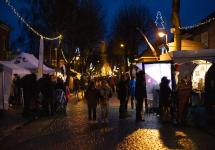 sfeerbeeld van de kerstmarkt in Gooreind editie 2019