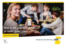 Campagnebeeld De Lijn: "Wat je ook doet dit jaar, je raakt goed thuis"