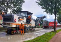 Archiefbeeld van wegenwerken in uitvoering