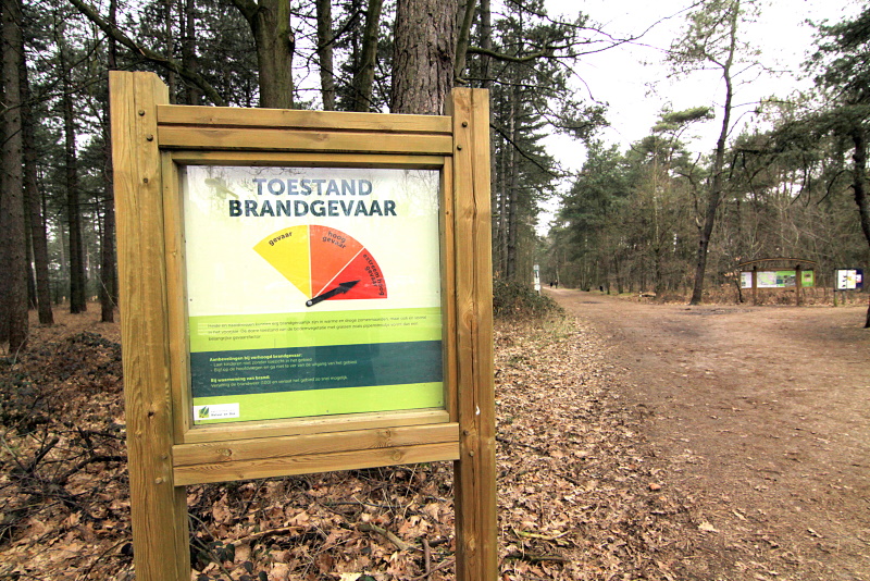 Natuurbrandthermometer meet het gevaar op brand in bos en heide.