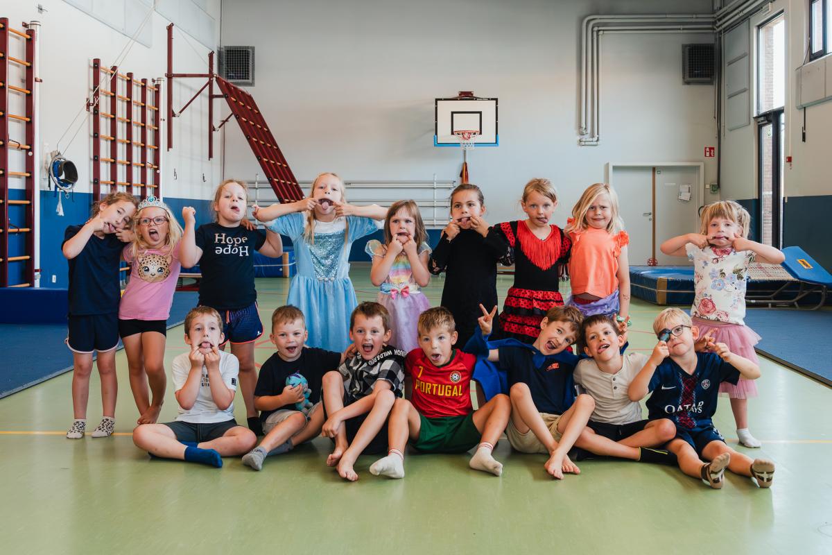 JOEPIE vakantie - lachende kinderen tijdens een sportkamp in Wuustwezel