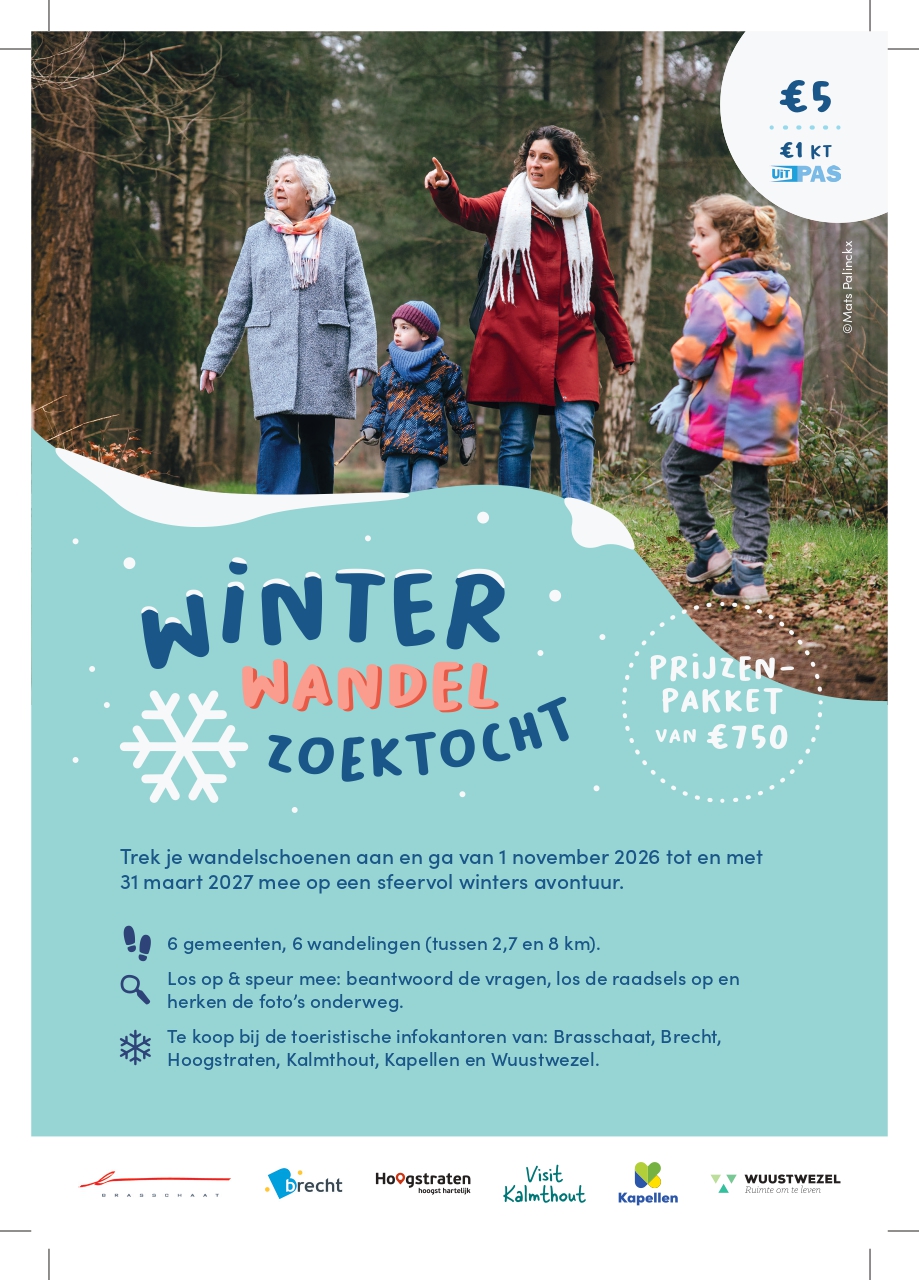 Winterwandelzoektocht advertentie