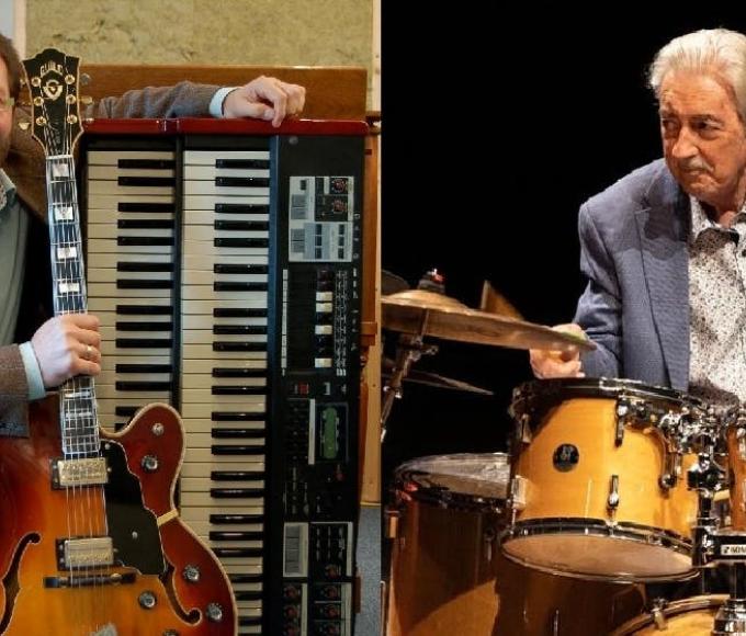 Tony Yoko & Jazz Sextet Retro Swing spelen 'Jazz at the Kadans 2026' © Tony Yoko & Dirk vd Linden