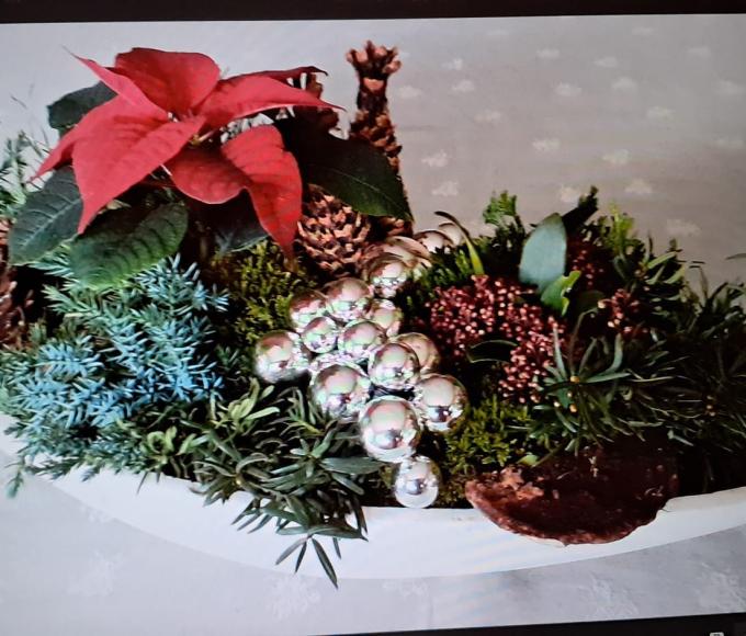 Kerst bloemschikken © dienstencentra