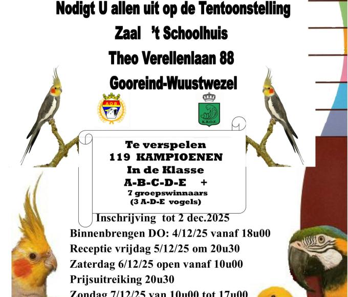 Vogelshow  De Valkparkiet © js