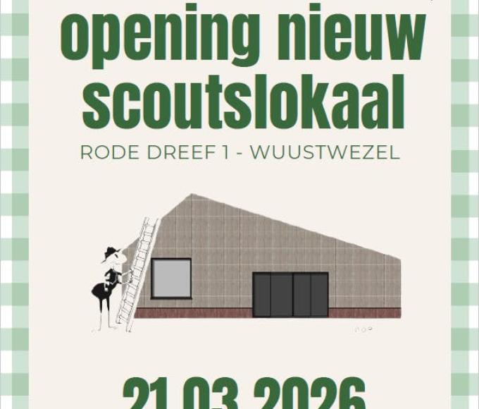 Openingscafé nieuw scoutslokaal © Scouts Gooreind
