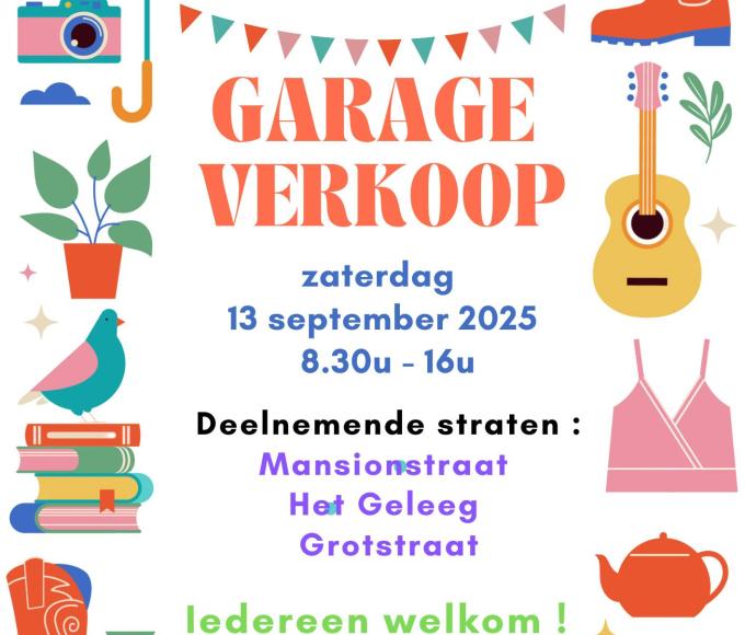 GARAGEVERKOOP in Mansionstraat - Het Geleeg - Grotstraat © anick Jacobs