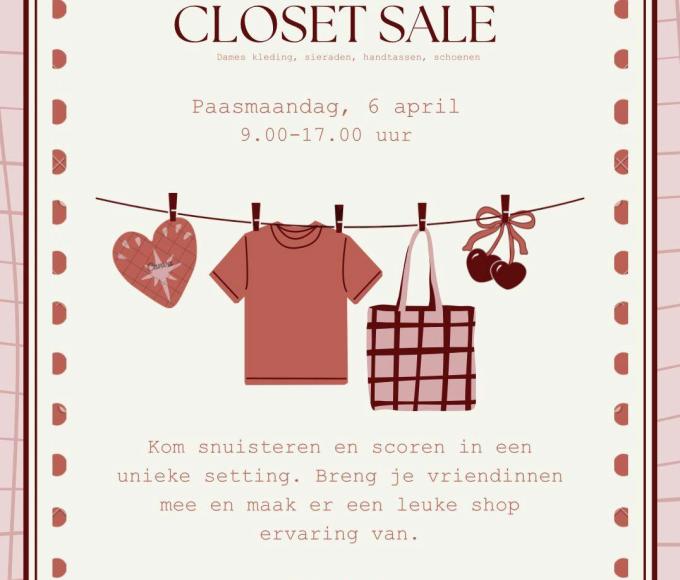 Closetsale. Tweedehands dameskleding snuisteren en scoren in een historisch decor. © E. R.