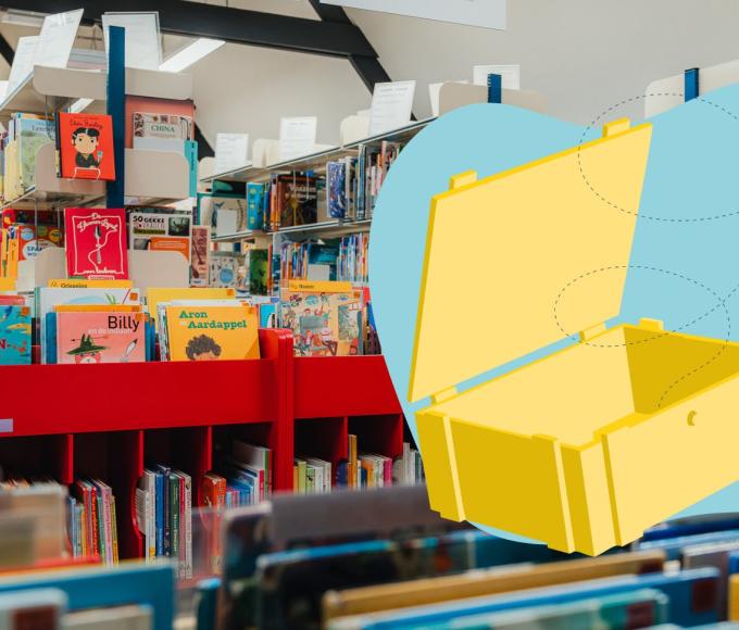 Schatten van Vlieg binnenzoektocht in bibliotheek Wuustwezel © Lokaal bestuur Wuustwezel