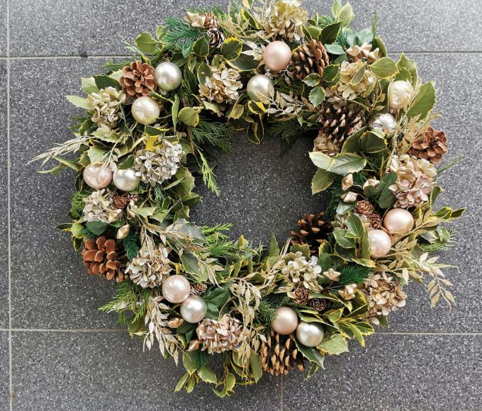 Kerst bloemschikken © LDC ter wezel