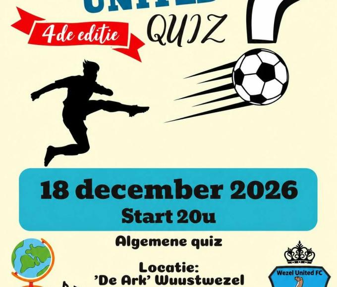 4de grote Wezel United FC Quiz! © Wezel United fc