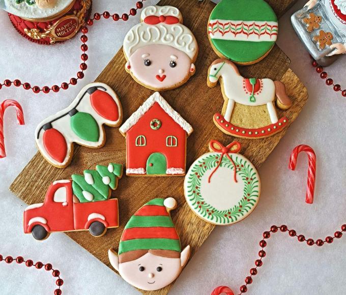 Workshop koekjes versieren thema Kerstmis © Kelly's Koekies