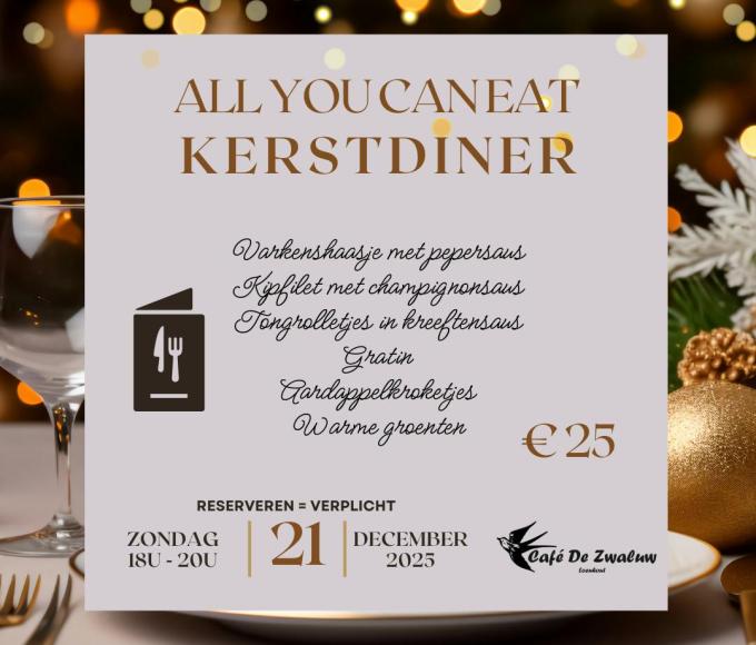 All You Can Eat Kerstdiner @ Café De Zwaluw © ZW