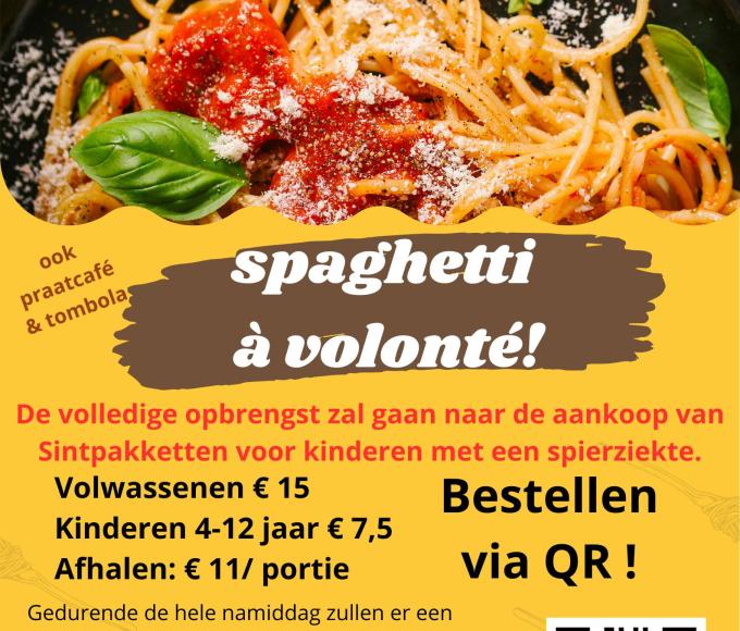 Eetfestijn 'spaghetti à volonté' © Spierziekten Vlaanderen vzw
