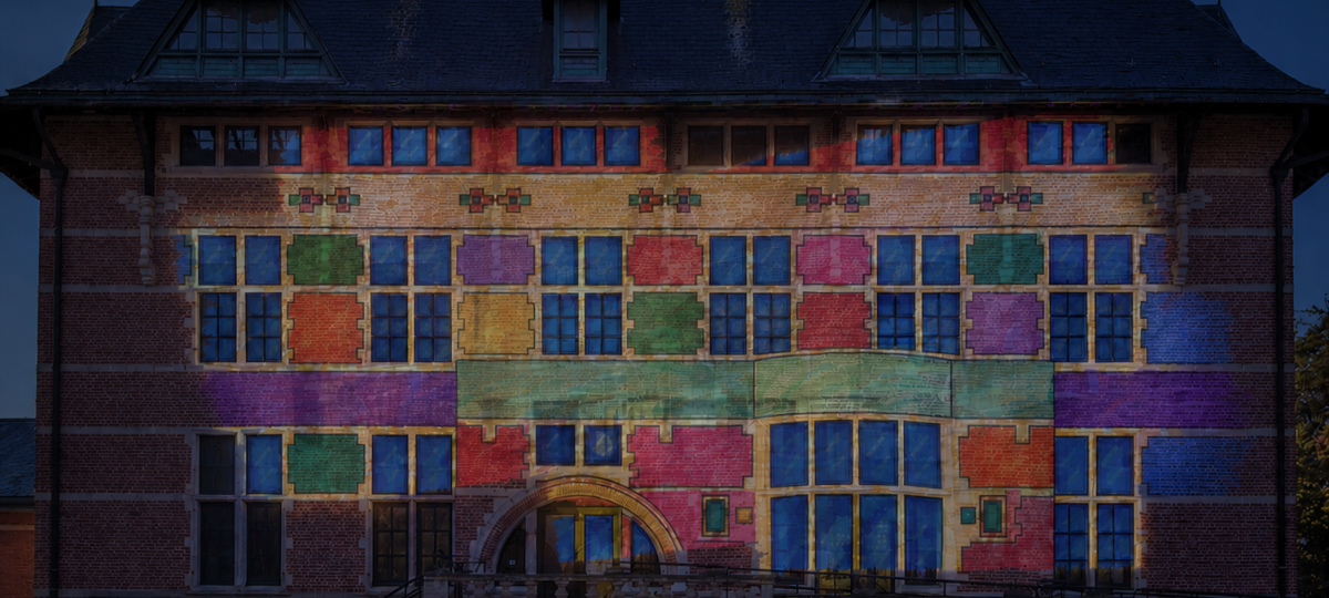 tekening van de façade van het Wuustwezelse gemeentehuis
