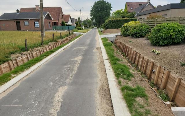 Bij de rioleringswerken in Oud-Gooreind werden nieuwe grachten aangelegd