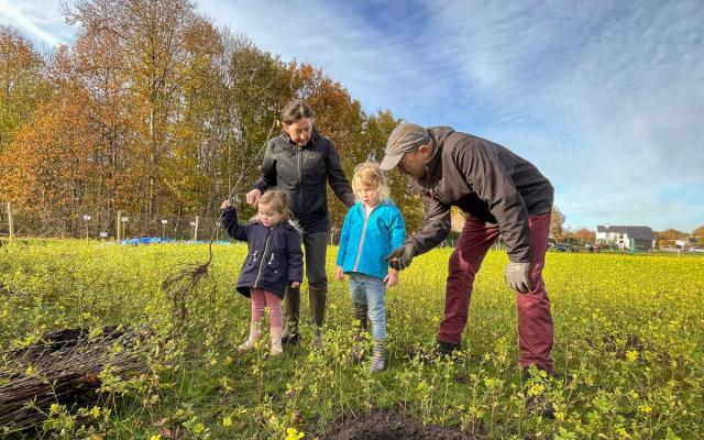 Het nieuwe Generatiebos verbindt twee bestaande stukken bos