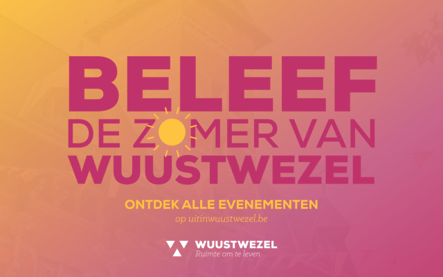 Affiche van Beleef de zomer van Wuustwezel
