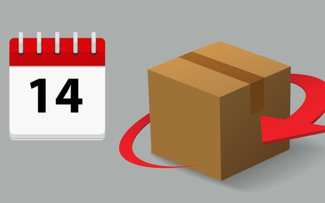 Stuur het product binnen 14 dagen terug naar de verkoper