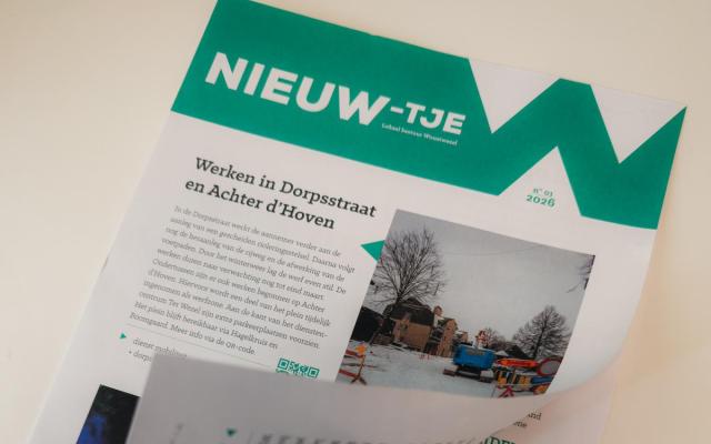 het eerste Nieuw-tje, de nieuwe gedrukte nieuwsbrief van het lokaal bestuur Wuustwezel