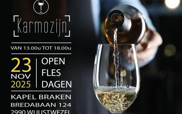 Open fles dagen KARMOZIJN © Karmozijn Open fles dagen KARMOZIJN © Karmozijn