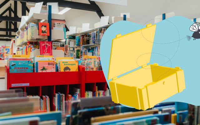 Schatten van Vlieg binnenzoektocht in bibliotheek Wuustwezel © Lokaal bestuur Wuustwezel