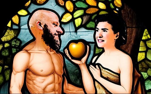 Tom Van Dyck en Alice Reijs spelen 'Adam en Eva zeggen sorry' © Tom Van Dyck en Alice Reijs Tom Van Dyck en Alice Reijs spelen 'Adam en Eva zeggen sorry' © Tom Van Dyck en Alice Reijs