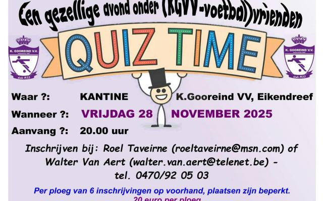 Quiz Time K. Gooreind V.V. © K. Goorreind V.V. Quiz Time K. Gooreind V.V. © K. Goorreind V.V.