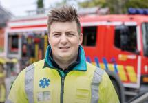 Wout Janssens is vrijwillig brandweerman