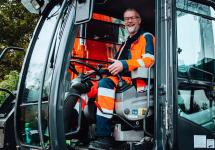 De dienst logistiek aan het werk