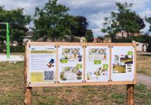 Aan het speelpleintje in de Jan Breydelstraat kan je de QR-code scannen en stemmen op je favoriete speeltuigen 