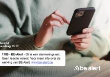 Op 5 oktober kan je een testbericht ontvangen