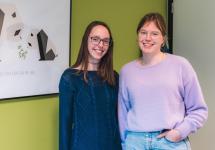 Maatschappelijk assistentes Saskia en Sien in het Sociaal Huis van Wuustwezel