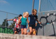 Sportkamp tijdens de voorbije zomervakantie aan de piste in de Sportlaan