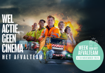 Foto van Igean-medewerkers met opschrift 'Wel actie, geen cinema'